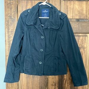 American Eagle Navy Twill Jacket, Large